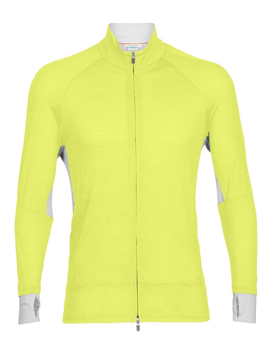 Icebreaker ZoneKnit™ Merino Long Sleeve Zip Miesten Huppari Vihreä | FI 1260RVDW